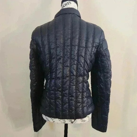 Laundry By Shelli Segal Black and Silver Quilted Jacket, large - Picture 4 of 10